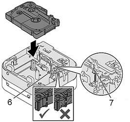 Tapecassette plaatsen