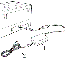 Lichtnetadapter aansluiten