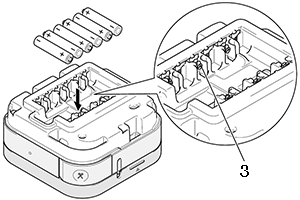 Install batteries