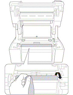 Wipe the platen roller