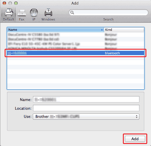 Comment connecter l'imprimante à mon Mac par Bluetooth®? (Mac OS X 10.8 ou  plus récent) | Brother