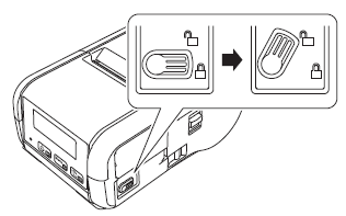 Open the battery cover