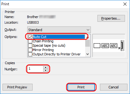 I want my printer to use less tape for each label. (P-touch Editor | Brother