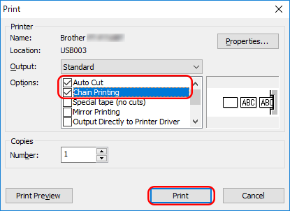 I want my printer to use less tape for each label. (P-touch Editor 5.x) |  Brother