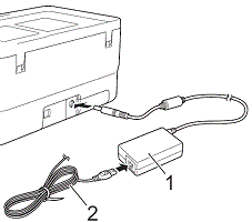 Connect AC adapter