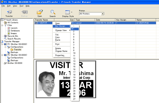 P-touch Transfer Manager P-touch Transfer Manager