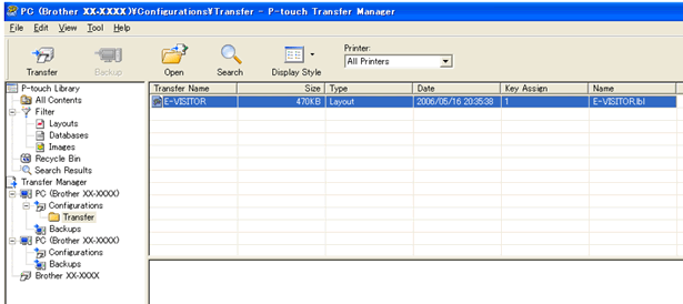 P-touch Transfer Manager