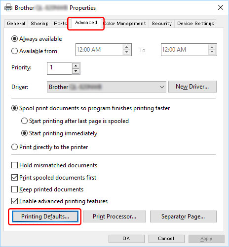 The Paper Settings Specified From The Server Computer Are Not Reflected On The Client Computer Brother