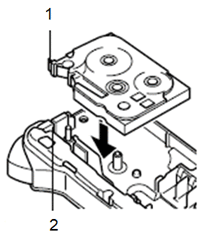 Instalação da cassete de fita