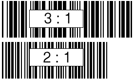 bar code ratio