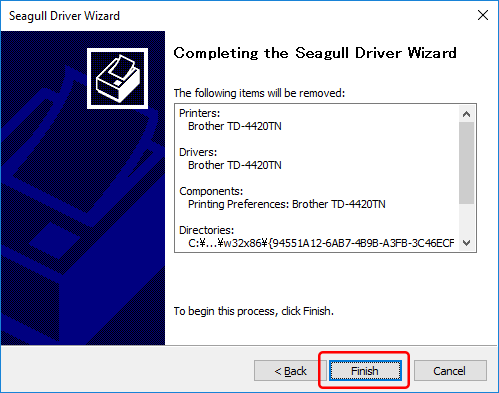 Completing the Driver Wizard