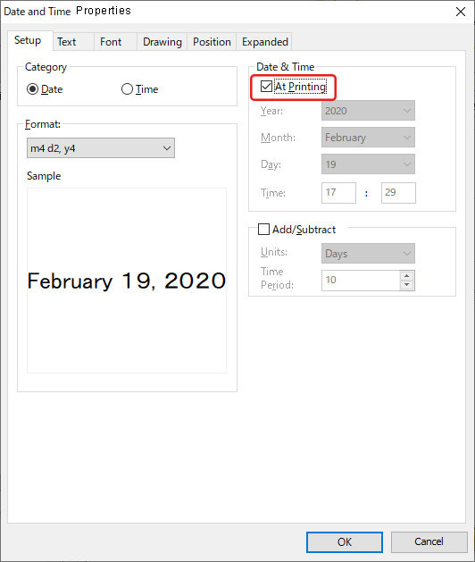 Date and Time Properties