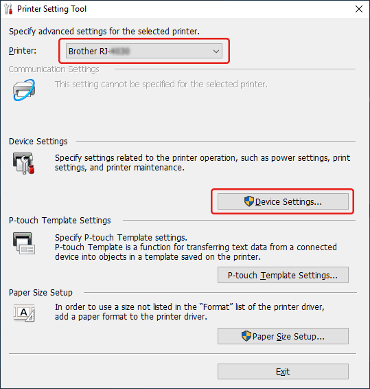 Printer Setting Tool