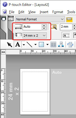 Wie kann ich ein breites Etikett mit der Funktion des geteilten Drucks (ein  großes Layout auf mehreren Etiketten geteilt drucken) erstellen? (P-touch  Editor 5.x für Windows) | Brother