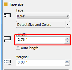 Tape length box