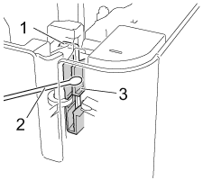 Clean tape cutter blade