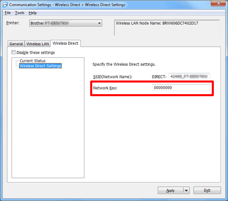 Direct - Network Key