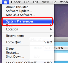 Click Apple Menu and select System Preferences