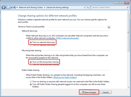 yazicinizin windows 7 de paylasilmasi