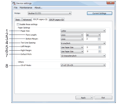 Device Settings