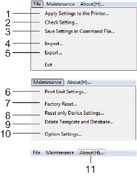 Pasek menu