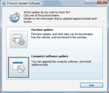 P-touch Oppdater programvare 01