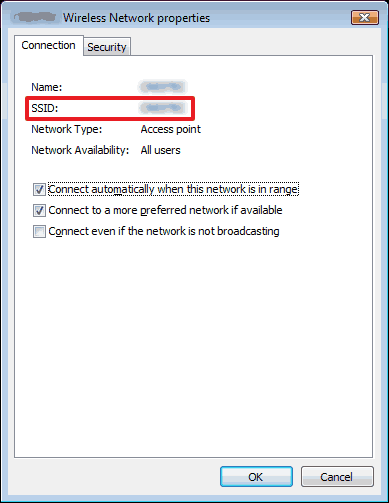 WinVista SSID WinVista SSID
