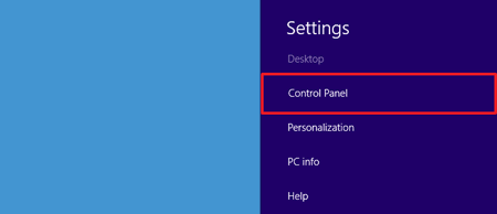 Win81 Control Panel