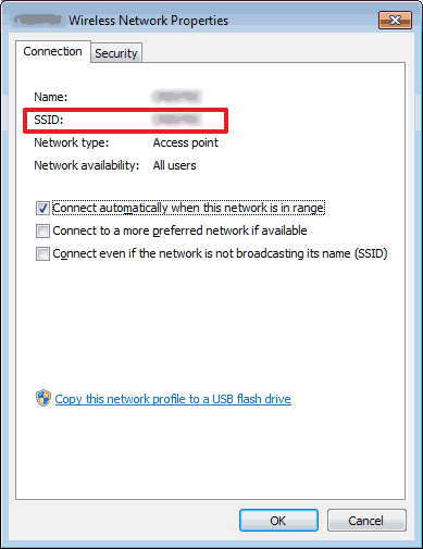 Windows için Kablosuz Güvenlik Bilgilerini (ör., SSID, Ağ anahtarı, vb.)  bulma | Brother