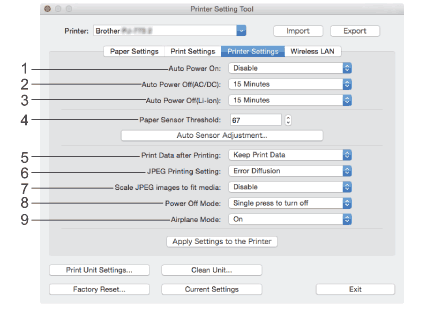 Printer Setting Tool