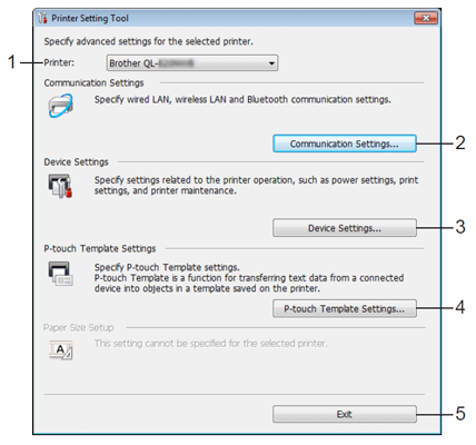 Printer Setting Tool Printer Setting Tool