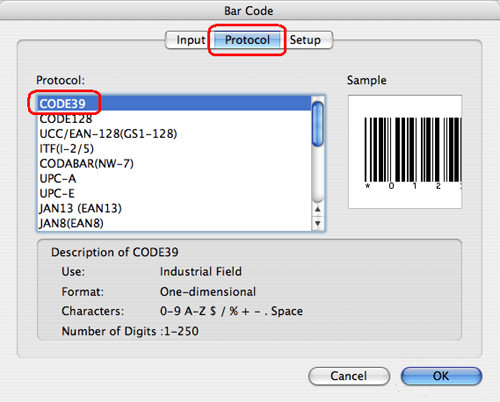 How to create a label containing a bar code/QR code (P-touch Editor 5.1 for  Mac) | Brother