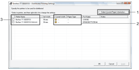 Distributed Printing Settings