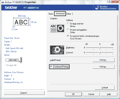 Printing Preferences