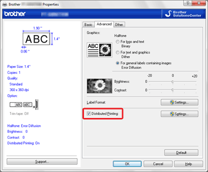 Printing Preferences