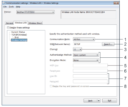 Configuración inalámbrica