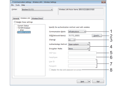 Communication Settings