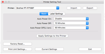 printer setting tool
