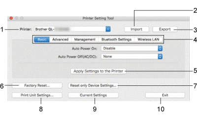 Setting Dialog Box