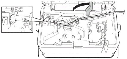 Pass tube and push lever