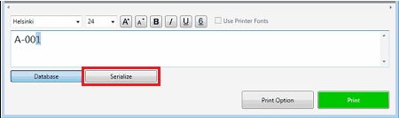 Cable Label Tool - Press Serialize