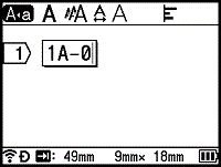 Simultaneous - Label creation screen 1