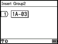 Group - Label creation screen 2