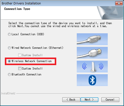 How do I connect the computer to my printer using both the Infrastructure  mode and the Wireless Direct mode? | Brother