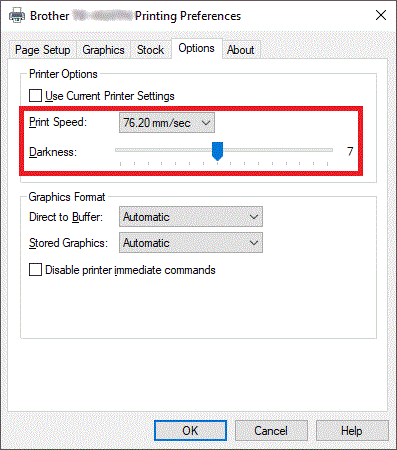 Printing Preferences