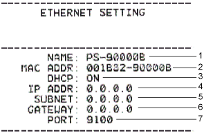 Réglage Ethernet