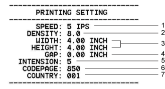 PRINTING SETTING