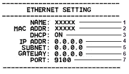 Paramètre Ethernet