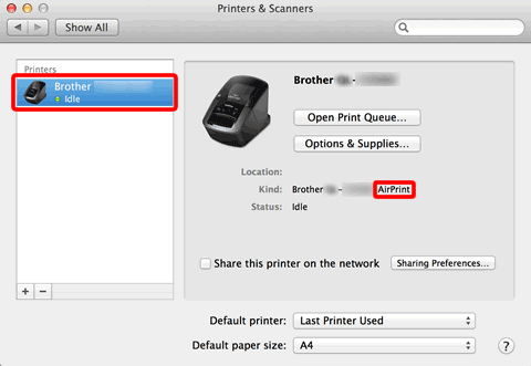I cannot use some buttons or functions in P-touch Editor or the printer  driver. (For macOS 10.15.x) | Brother