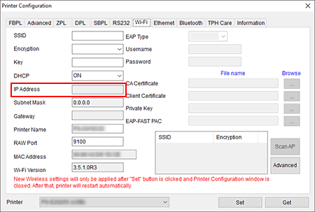 Printer Configuration